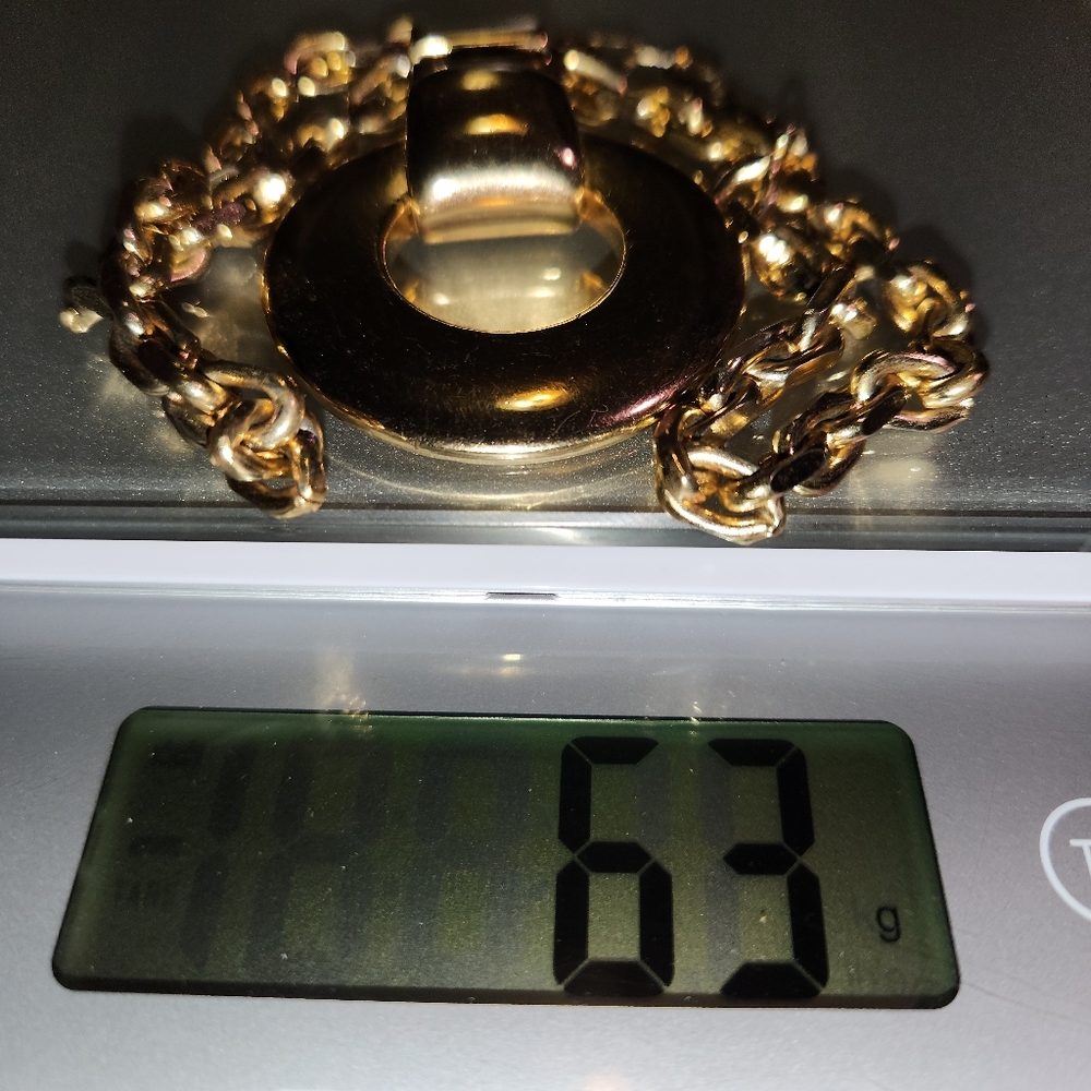 Grosse Germany 1973 ☆STAMPED☆ (🔥 Dior Designer) Necklace 12k 1/20 Gold - Picture 9 of 10